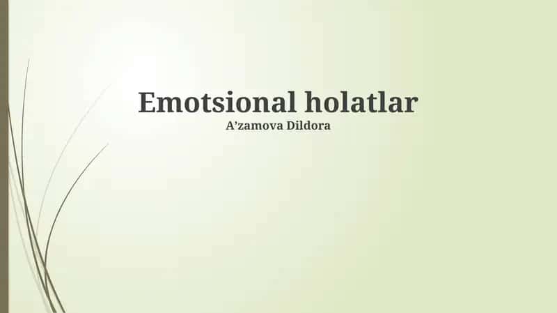Emotsional holatlar