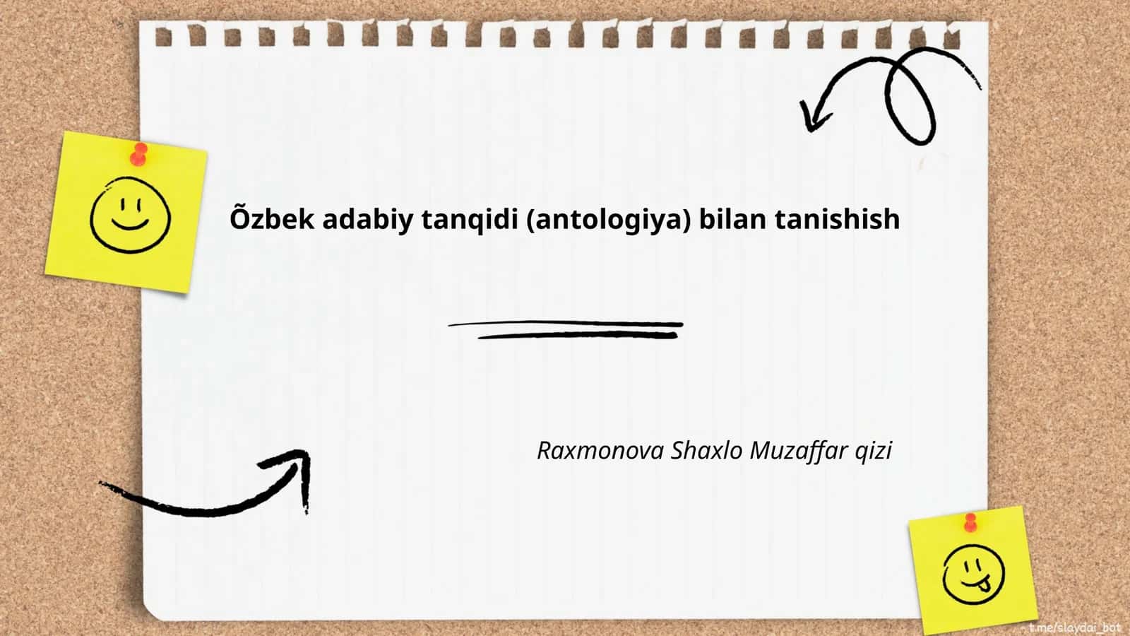 Õzbek adabiy tanqidi (antologiya) bilan tanishish