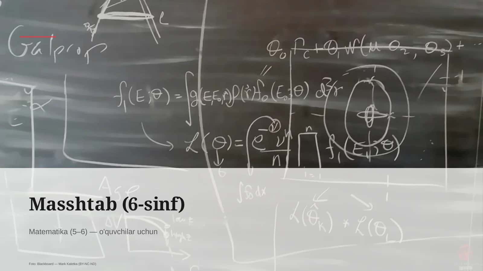Masshtab (6-sinf)