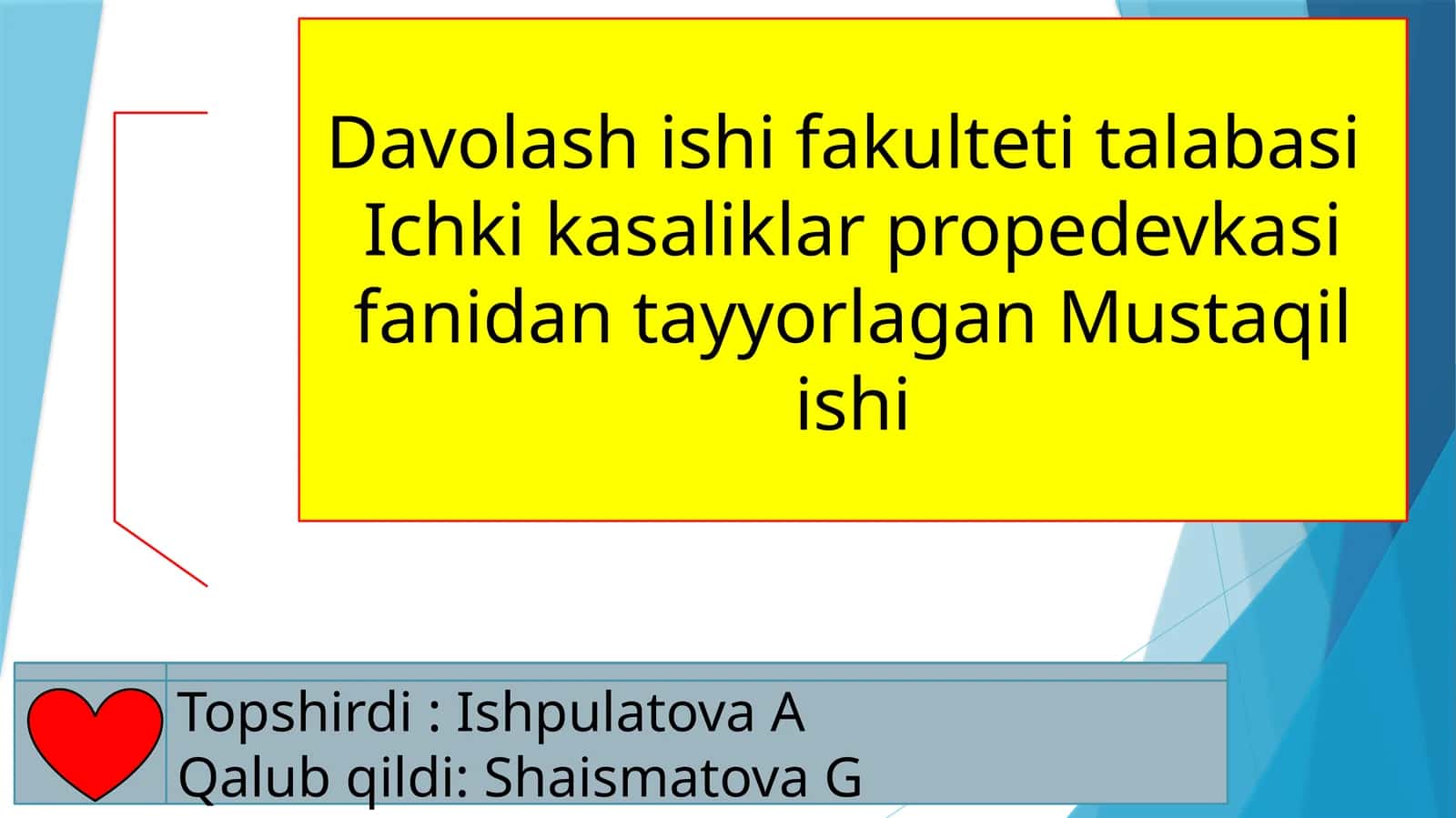Yurak auskultatsiyasi