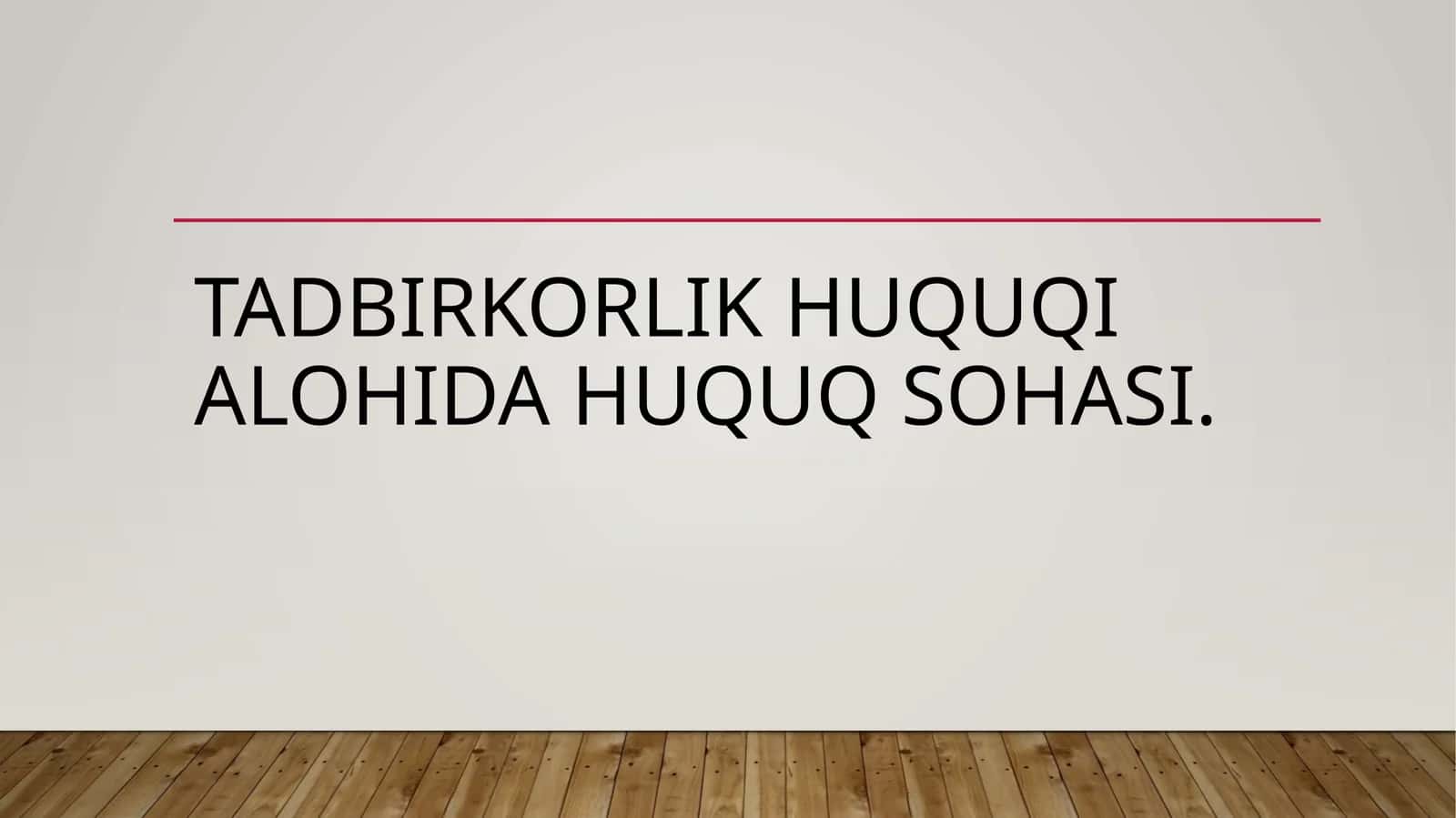 Tadbirkorlik huquqi