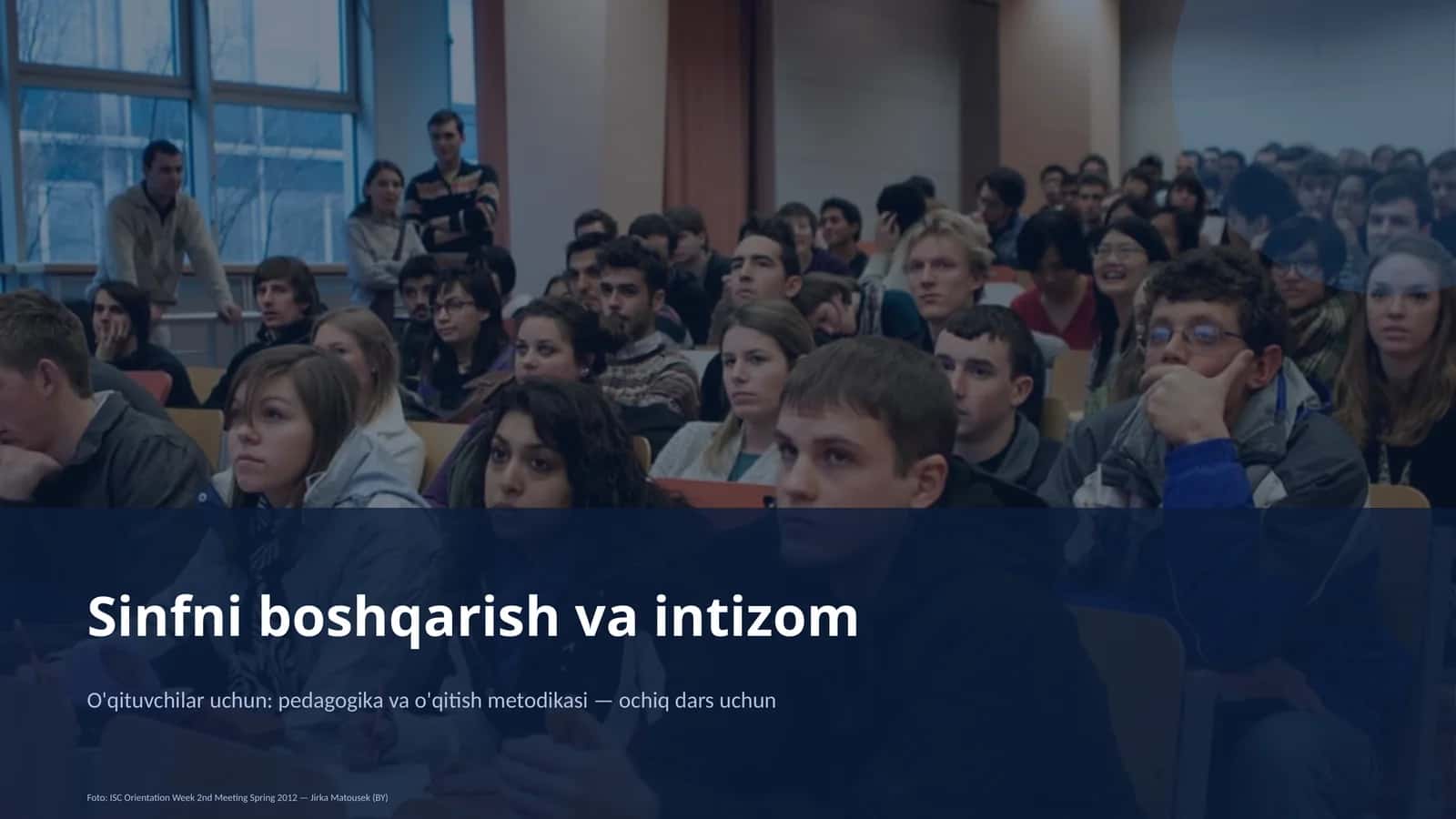 Sinfni boshqarish va intizom