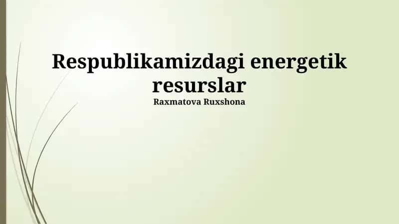 Energiya samaradorligi va tejash