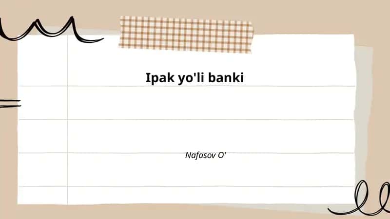 Ipak yo'li banki