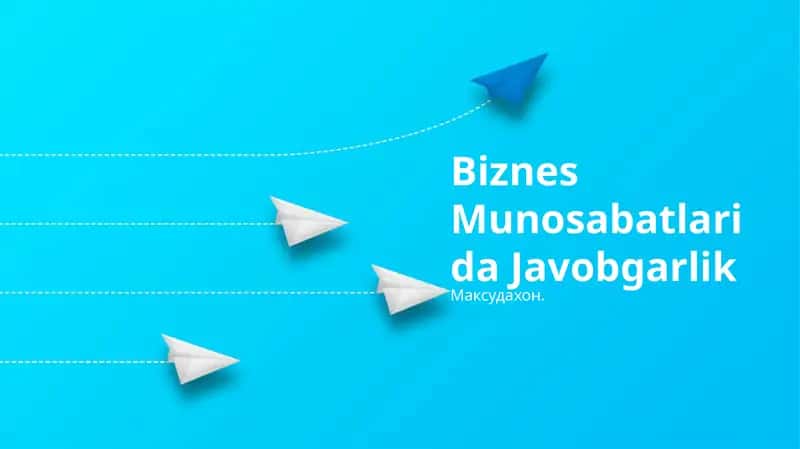Mas'uliyatli biznes tamoyillari