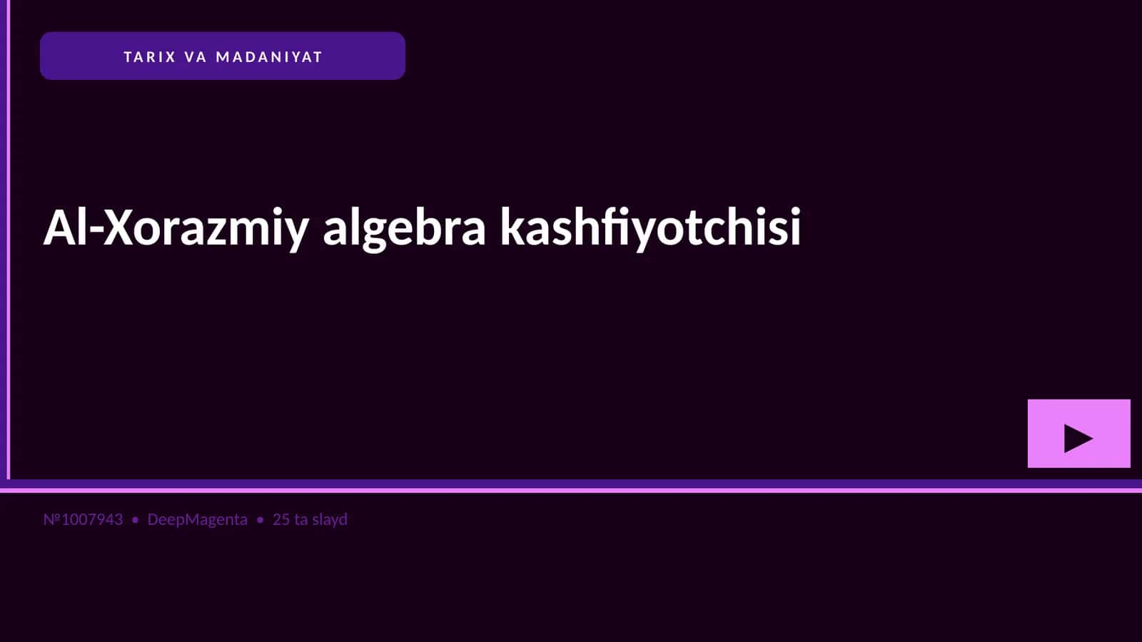 Al-Xorazmiy algebra kashfiyotchisi