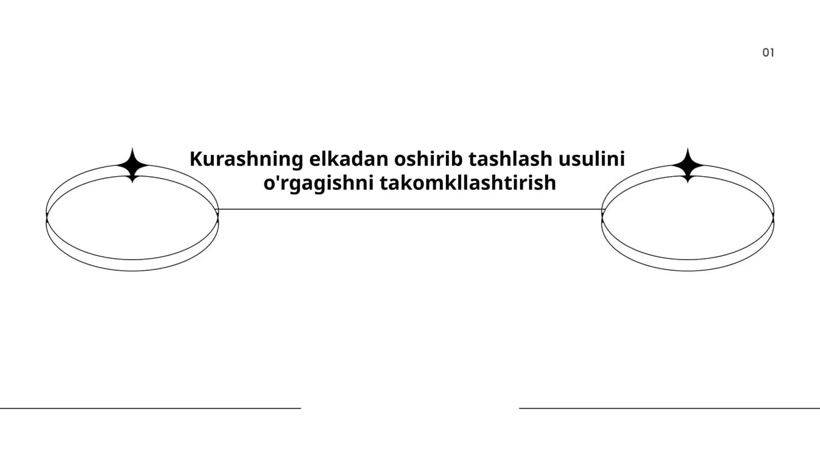 Kurashning elkadan oshirib tashlash usulini o'rgagishni takomkllashtirish