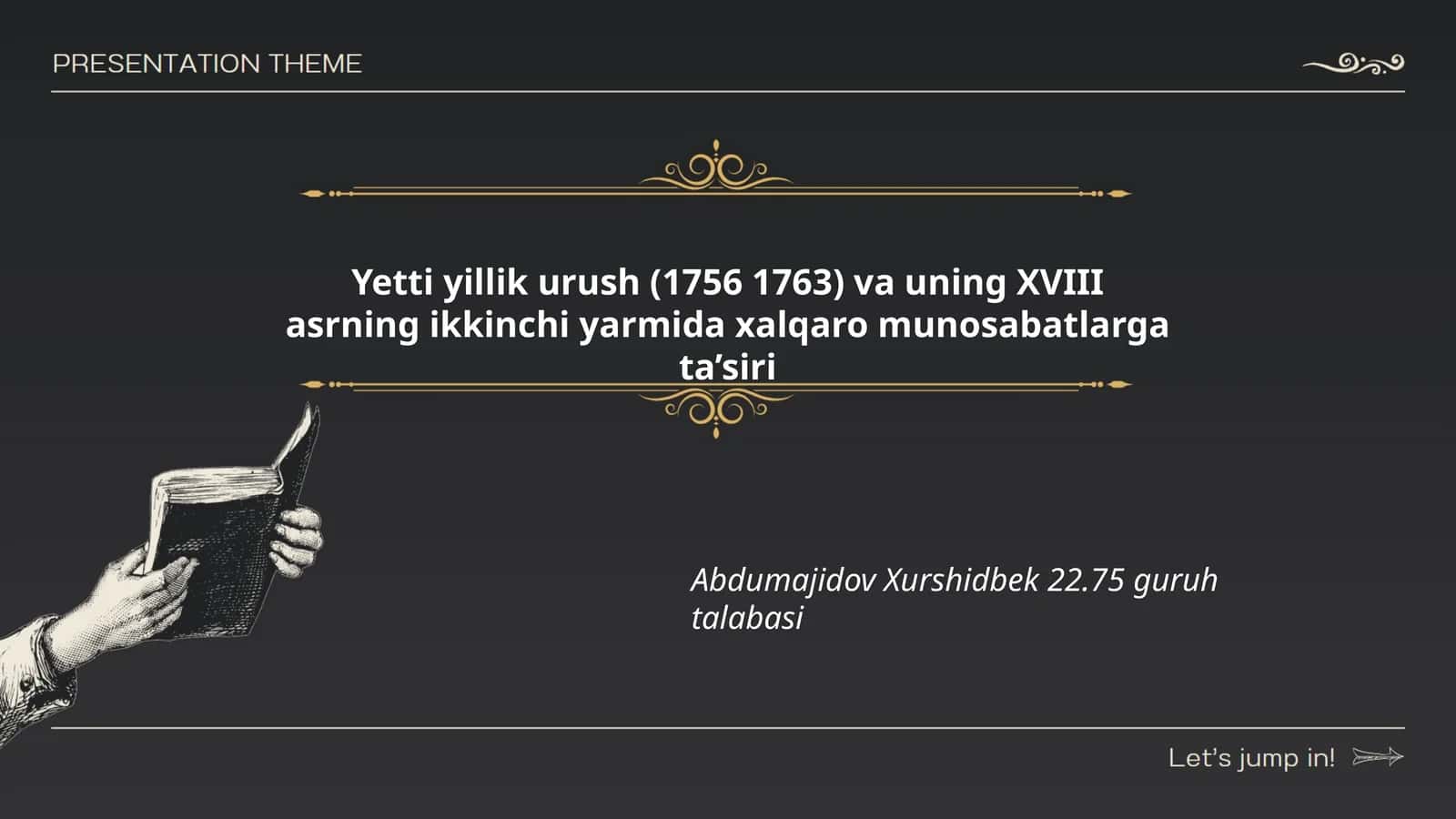Yetti yillik urush (1756-1763) va uning XVIII asrning ikkinchi yarmida xalqaro munosabatlarga ta’siri