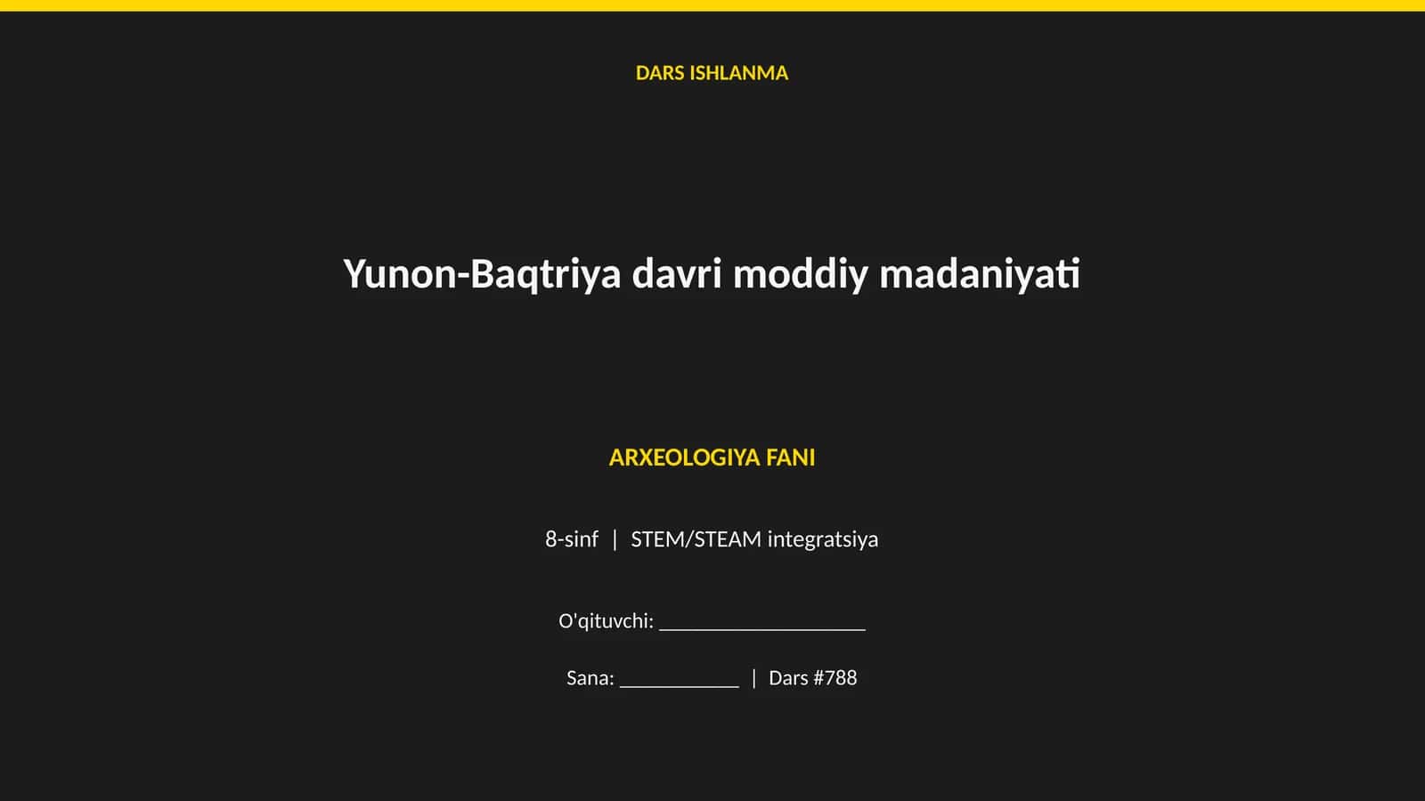 Yunon-Baqtriya davri moddiy madaniyati
