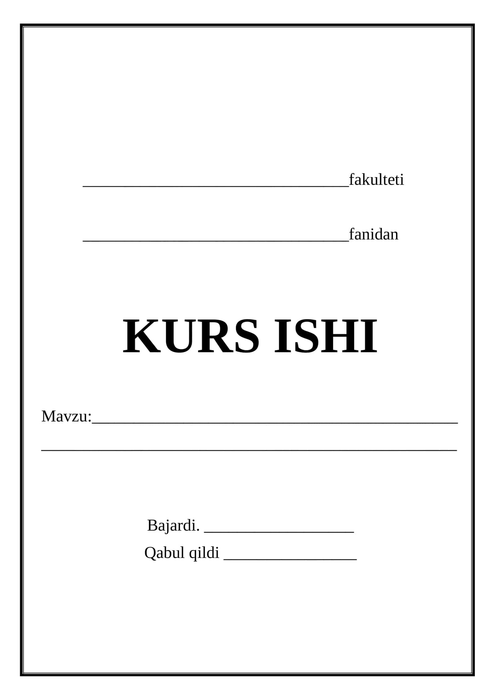 KURS ISHI YUZI