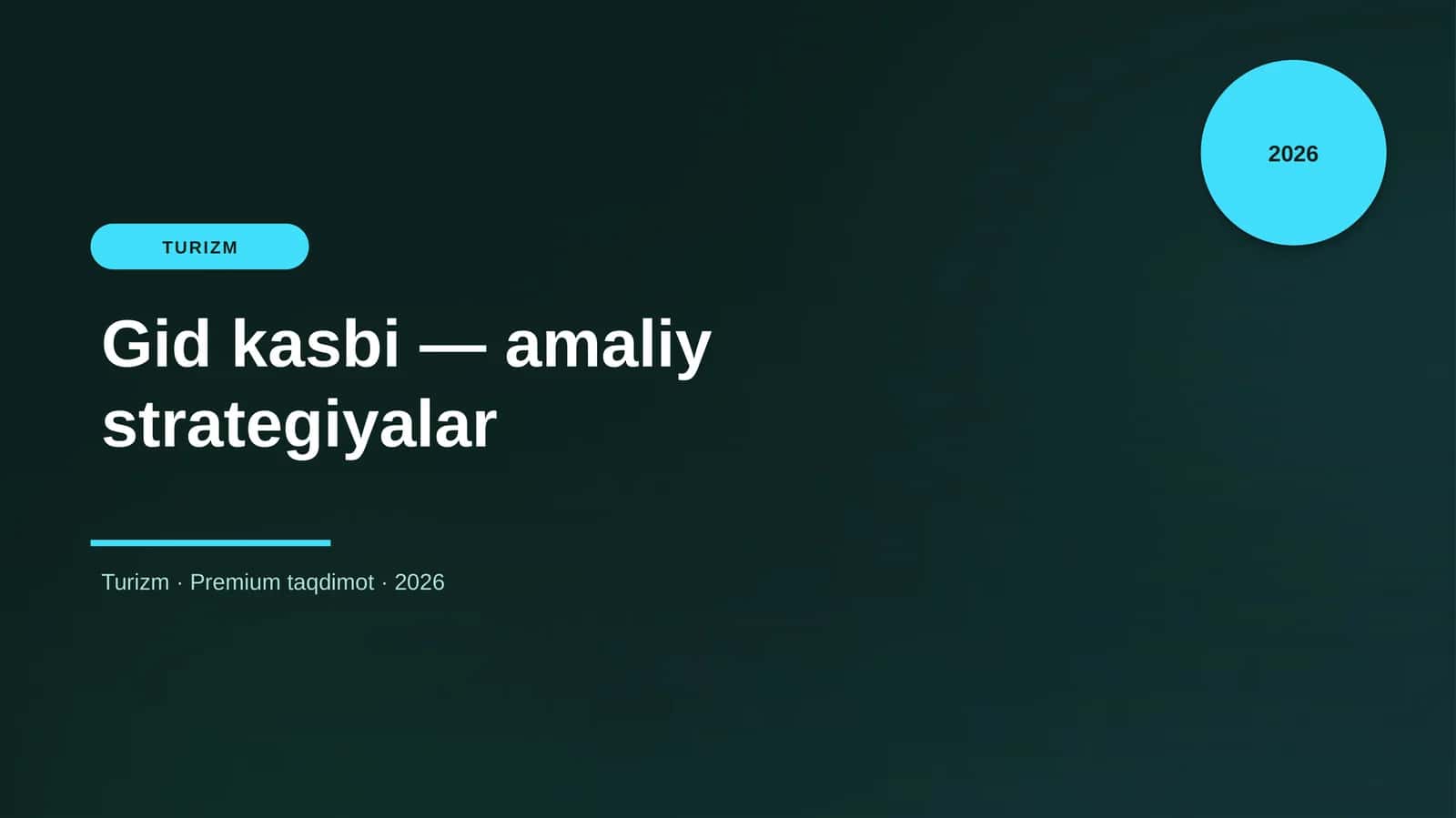 Gid kasbi — amaliy strategiyalar
