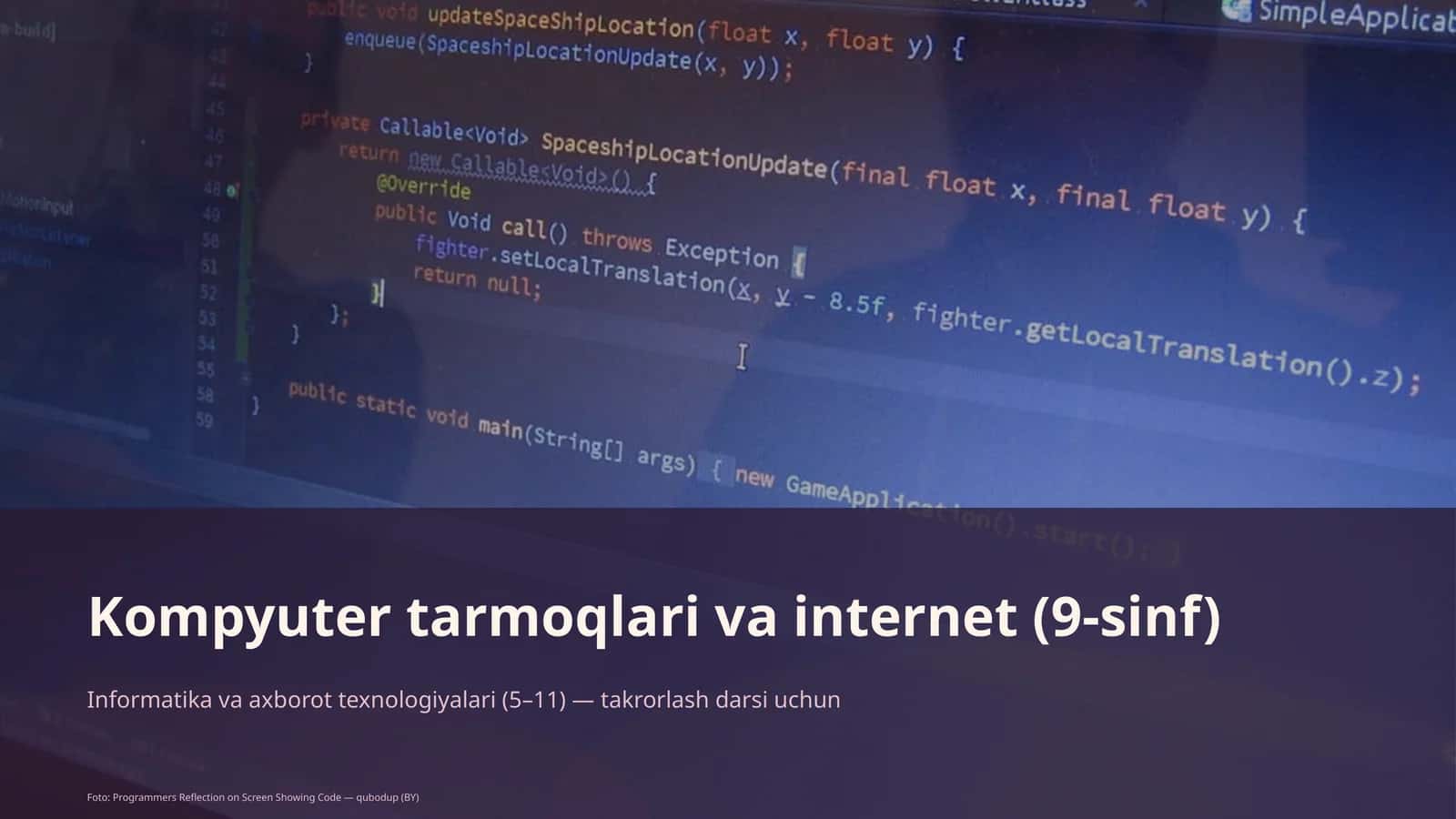 Kompyuter tarmoqlari va internet (9-sinf)