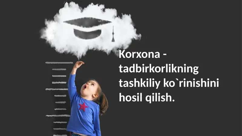 Korxona-tadbirkorlikning tashkiliy ko`rinishini hosil qilish