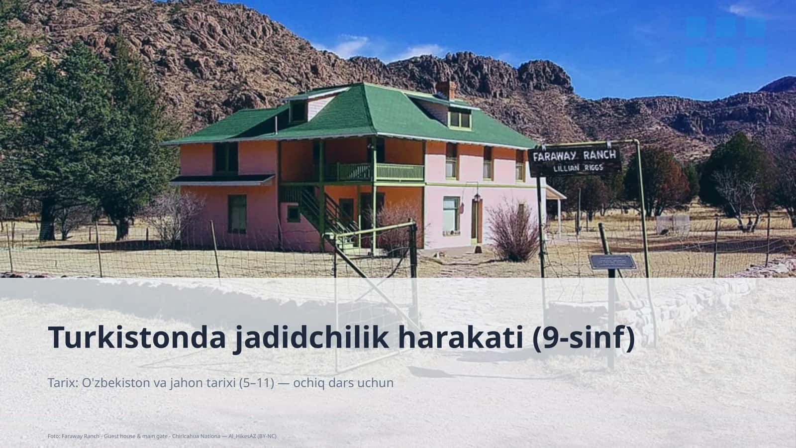 Turkistonda jadidchilik harakati (9-sinf)