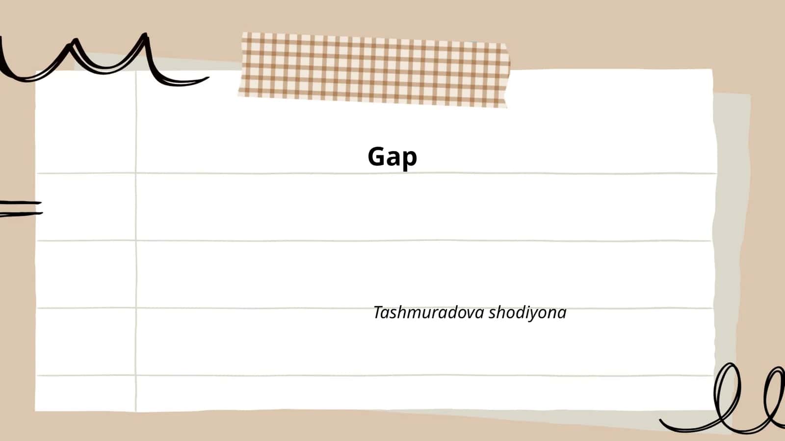Gap tushunchasi va taʼrifi