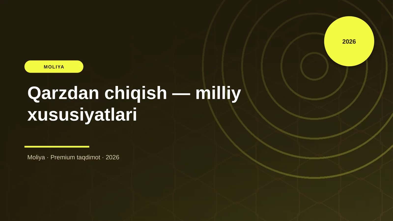 Qarzdan chiqish — milliy xususiyatlari