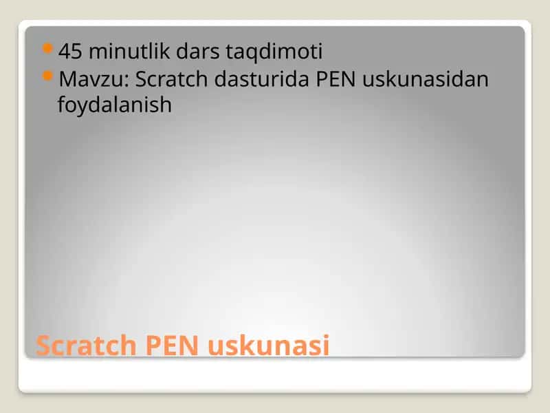 Scratch PEN uskunasi