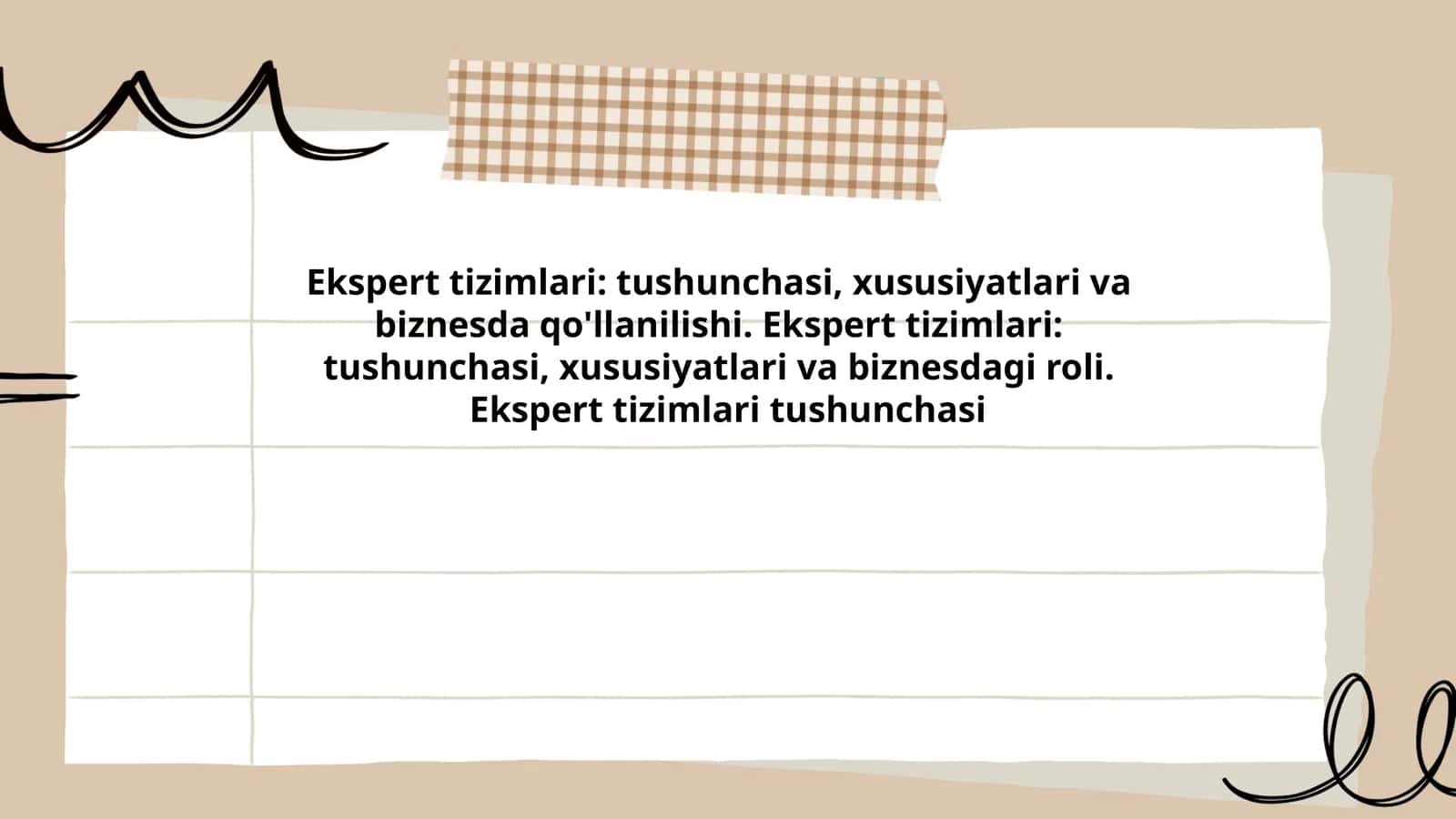 Ekspert tizimlari