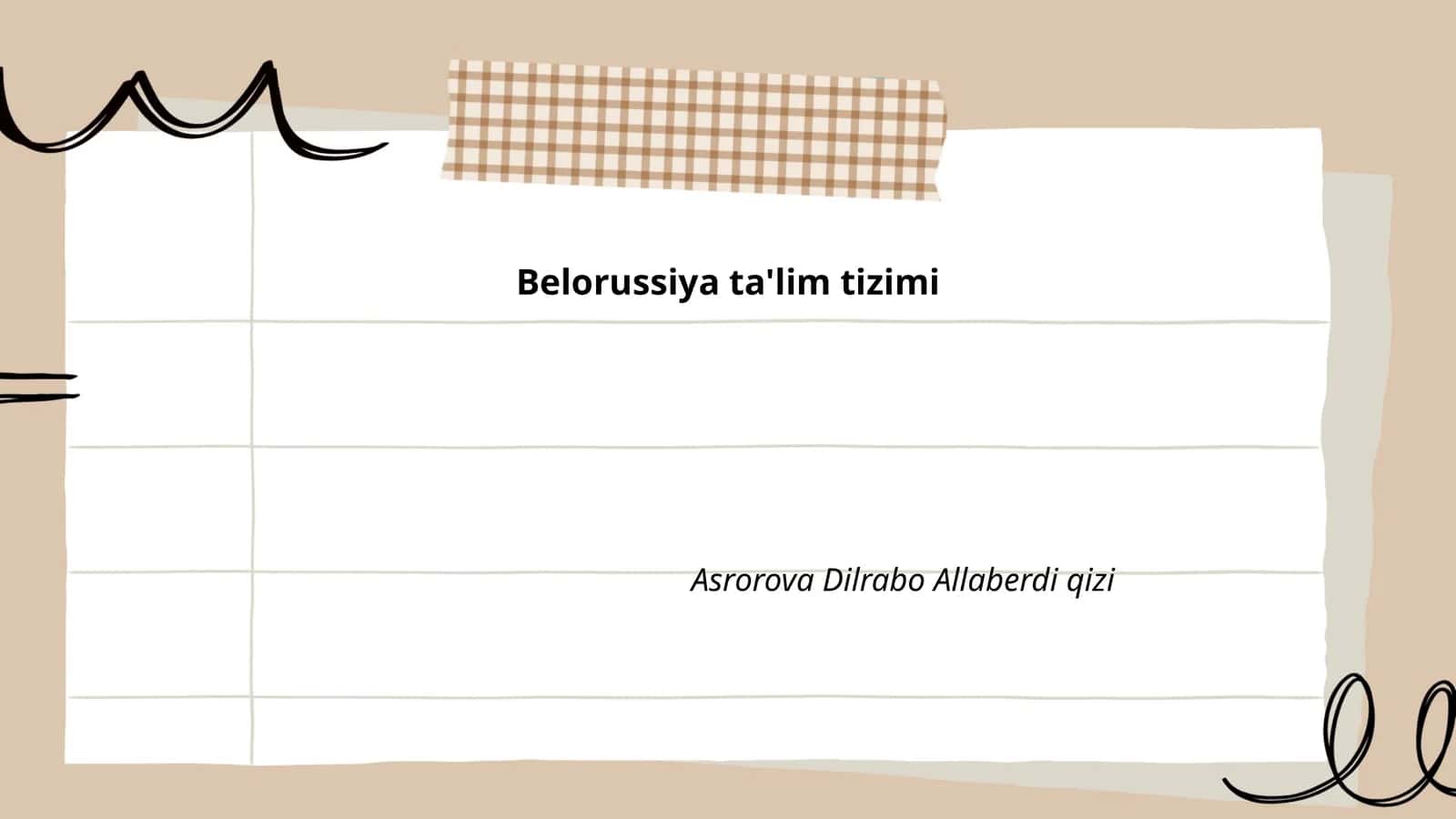 Belorussiya ta'lim tizimi