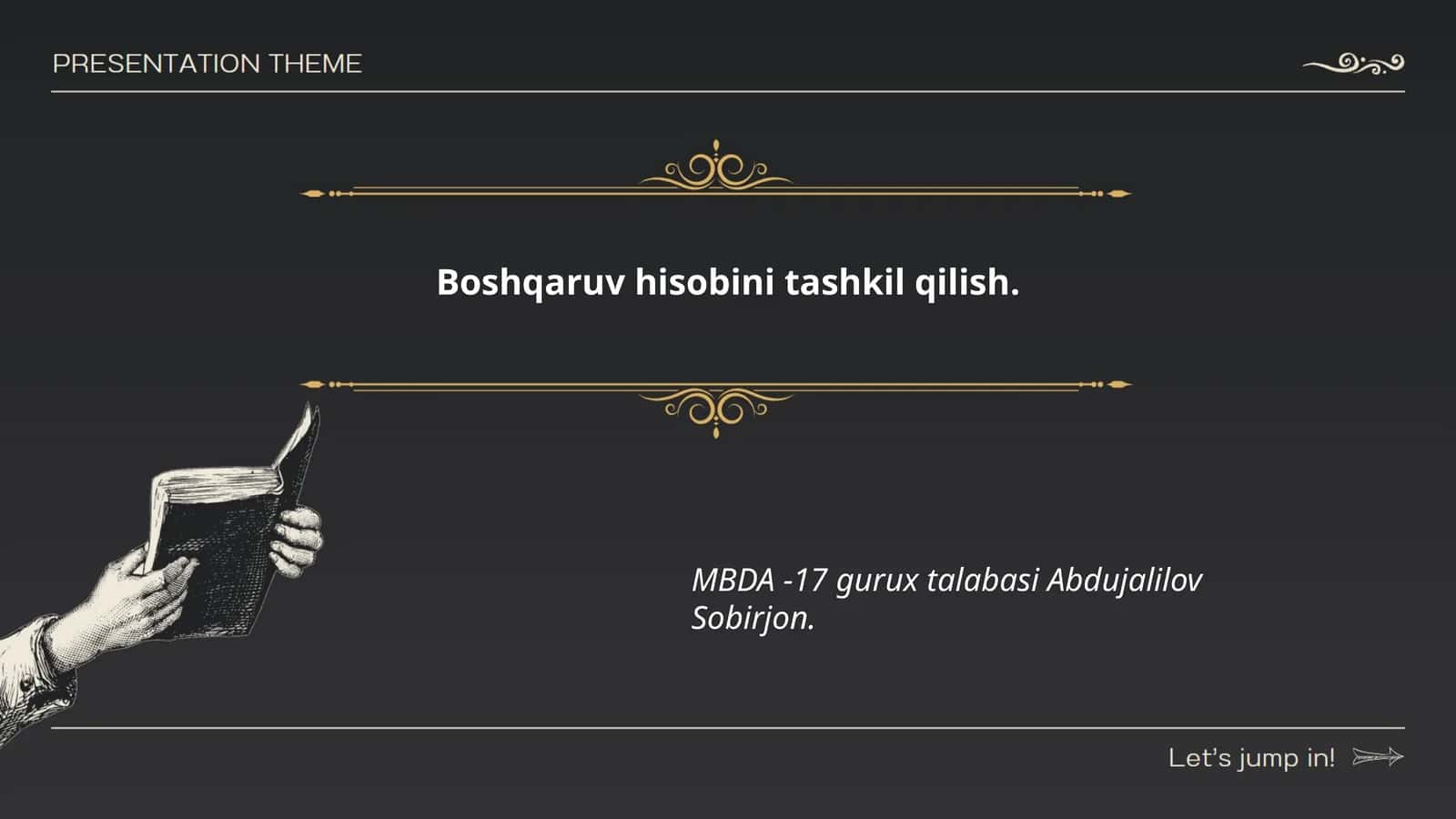 Boshqaruv hisobi
