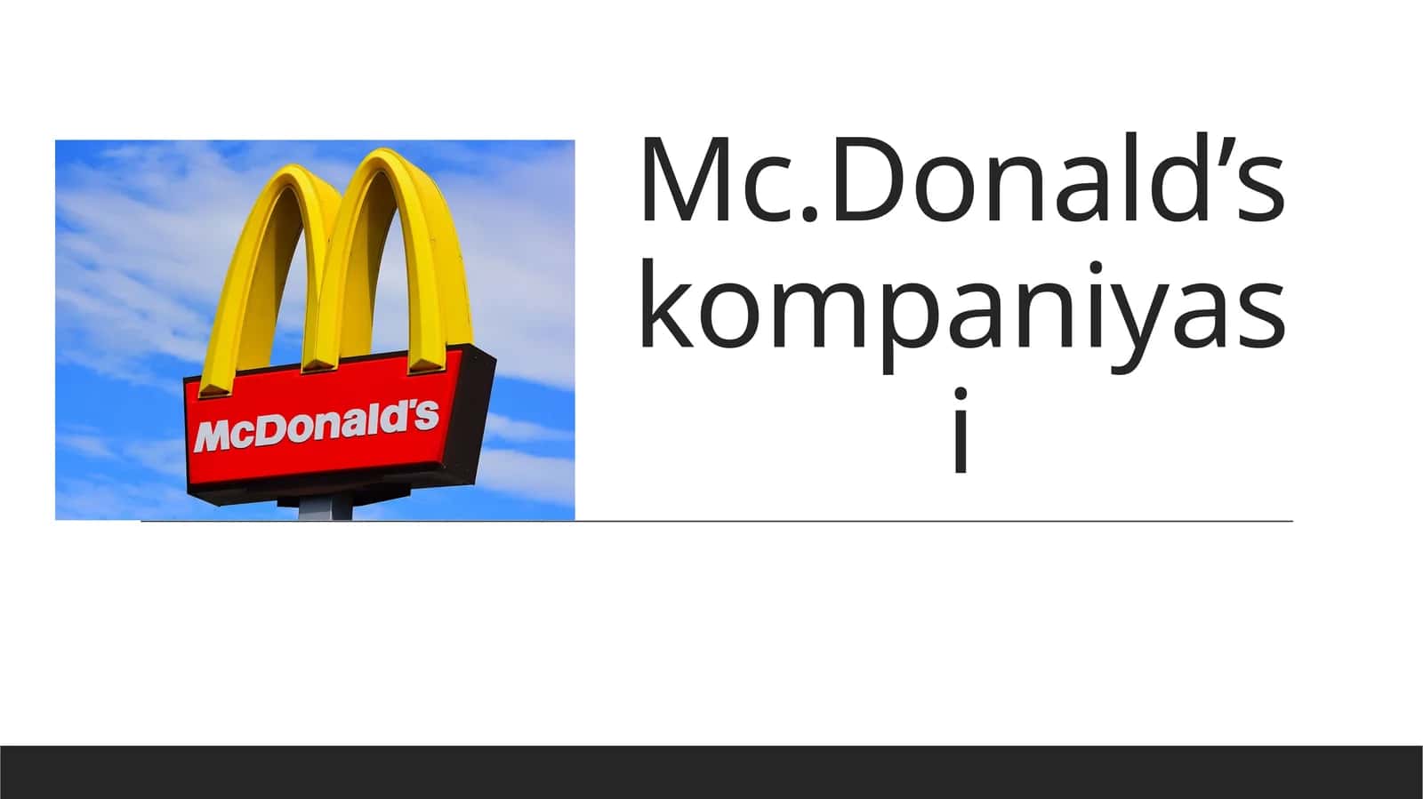 Mc.Donald’skompaniyasi