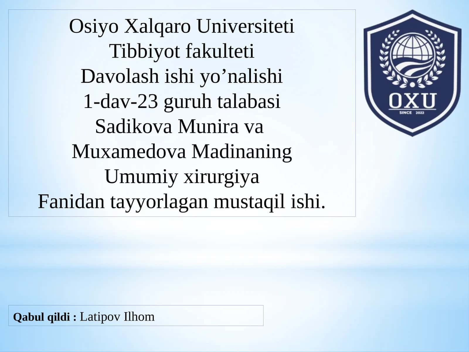 Oshqozon raki kasalliklari