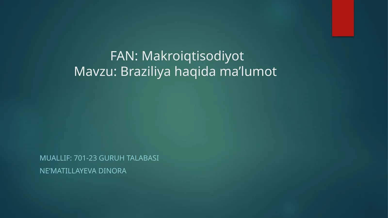 Braziliya haqida ma’lumot