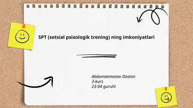SPT ning shaxsiy rivojlanish imkoniyatlari