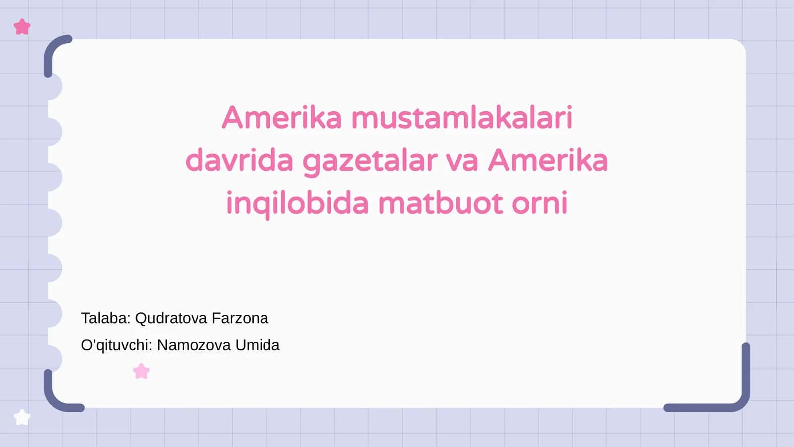 Amerika Mustamlakalari Davrida Gazetalar va Amerika Inqilobida Matbuot Orni