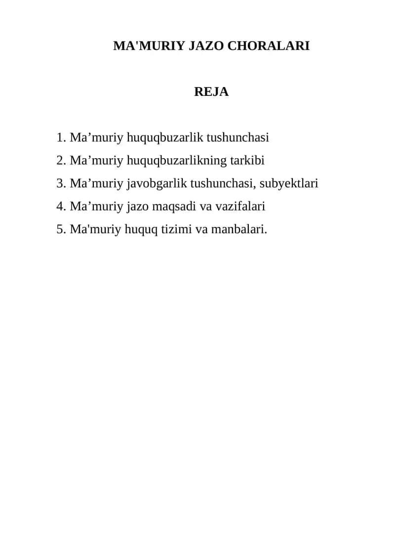 MA'MURIY JAZO CHORALARI