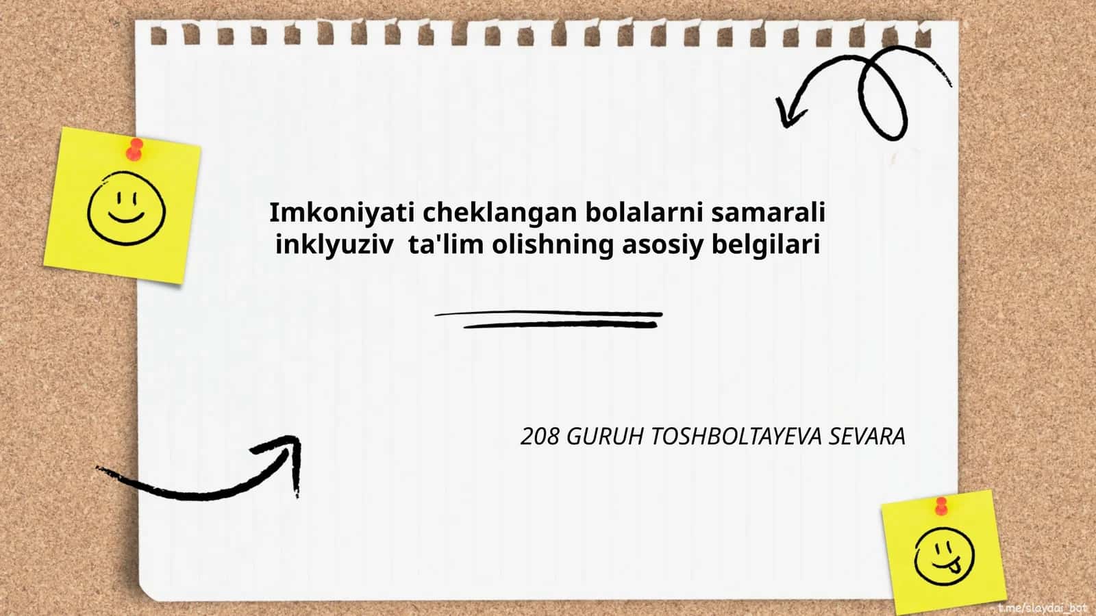 Imkoniyati cheklangan bolalarni samarali inklyuziv ta'lim olishning asosiy belgilari