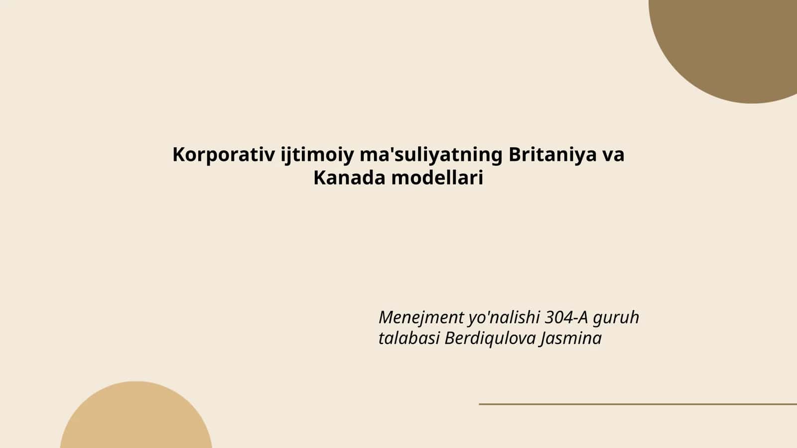 Korporativ ijtimoiy ma'suliyatning Britaniya va Kanada modellari