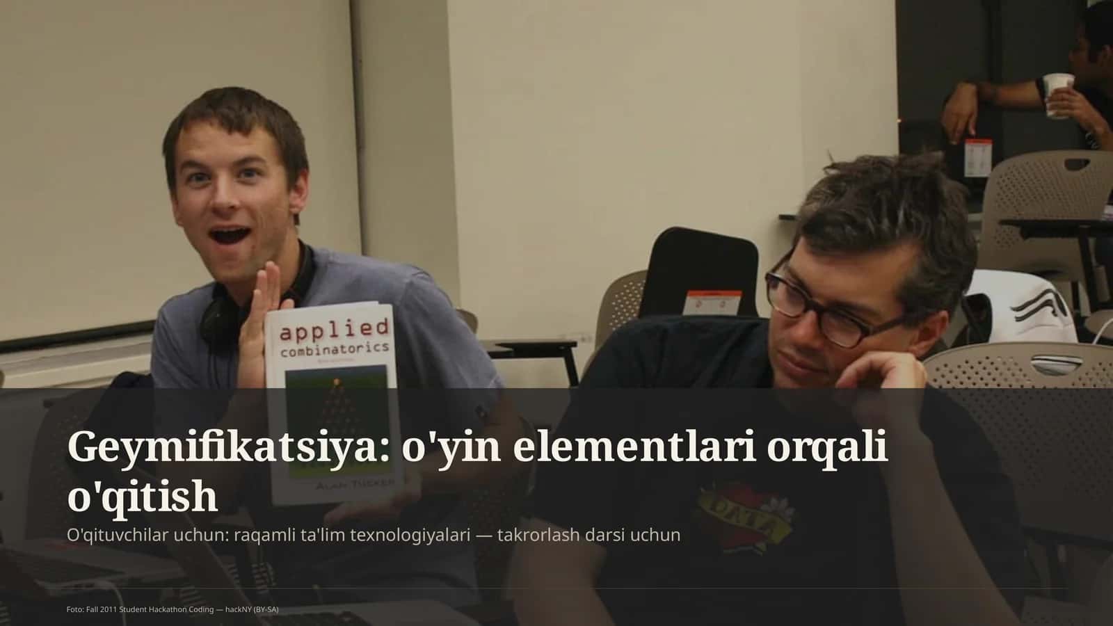 Geymifikatsiya: o'yin elementlari orqali o'qitish