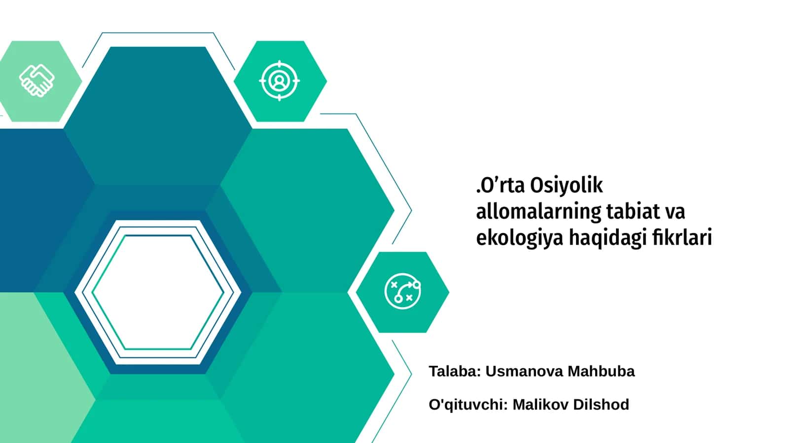 O'rta Osiyolik allomalarning tabiat va ekologiya haqidagi fikrlari