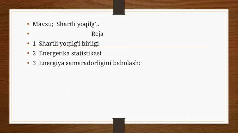 Shartli yoqilg’i