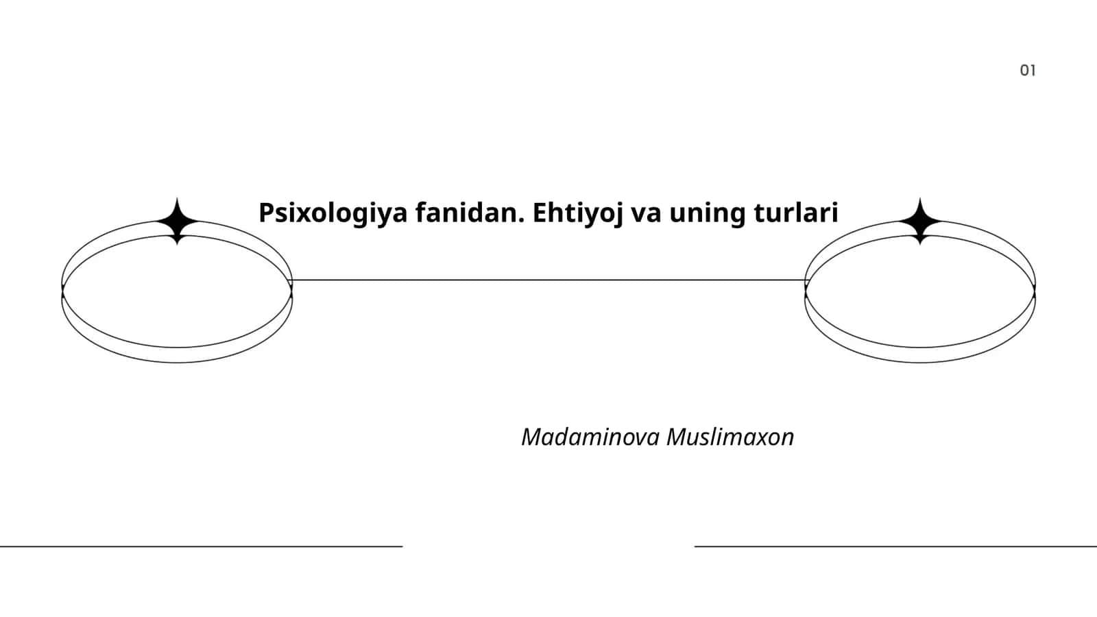Psixologiya fanidan. Ehtiyoj va uning turlari