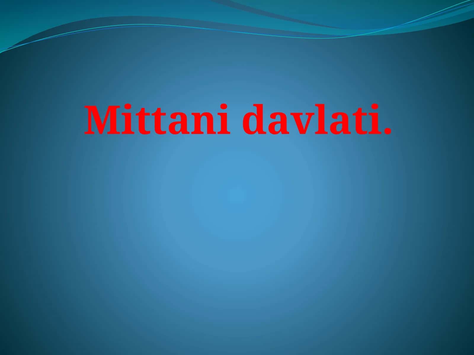 Mittani  davlati