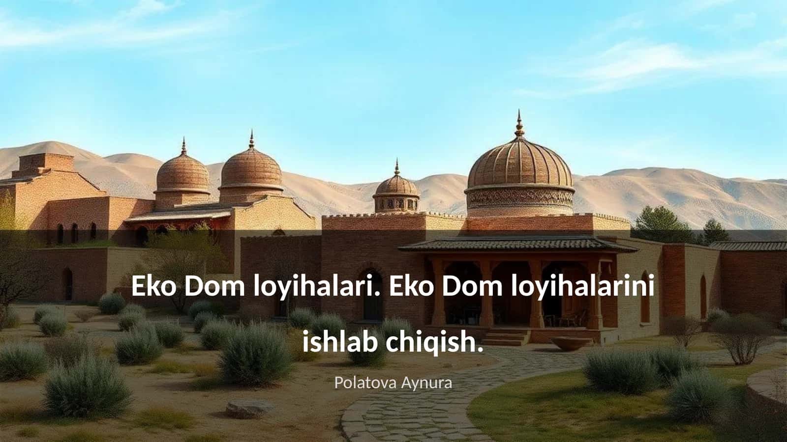 Eko Dom loyihalari