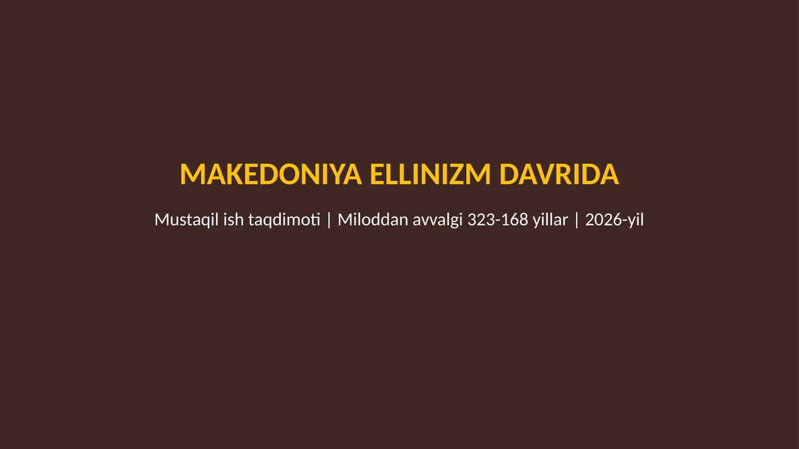 Makedoniya ellinizm davrida