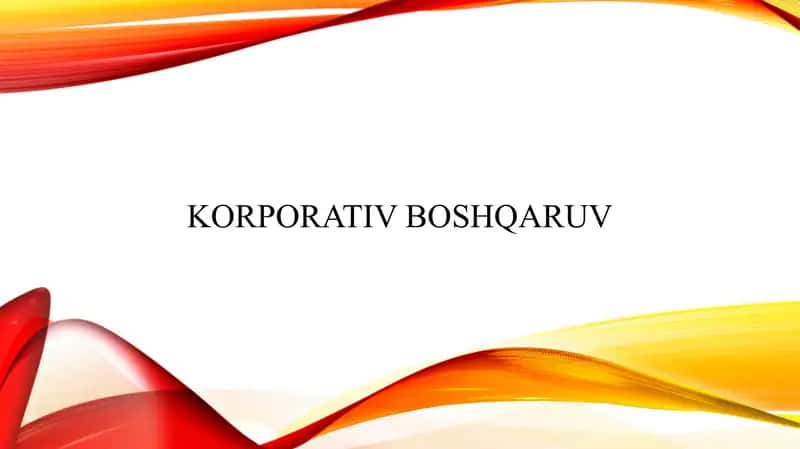 Korporativ boshqaruv