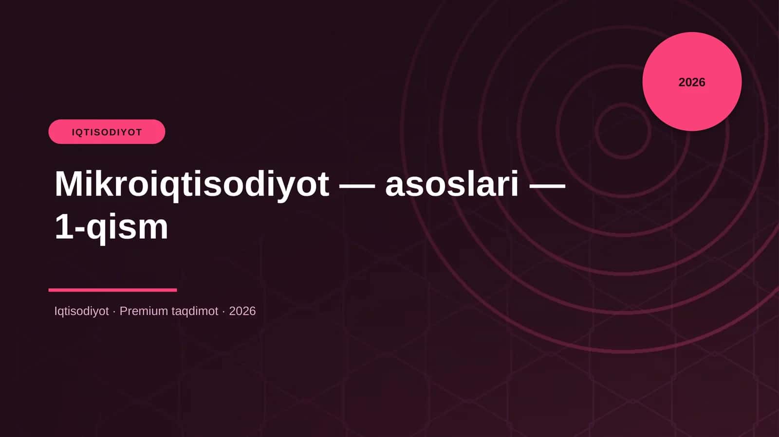 Mikroiqtisodiyot — asoslari — 1-qism
