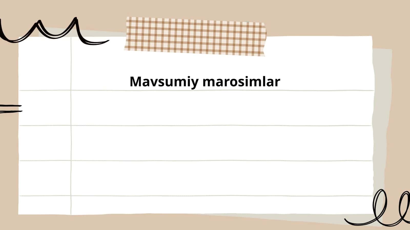 Mavsumiy marosimlar