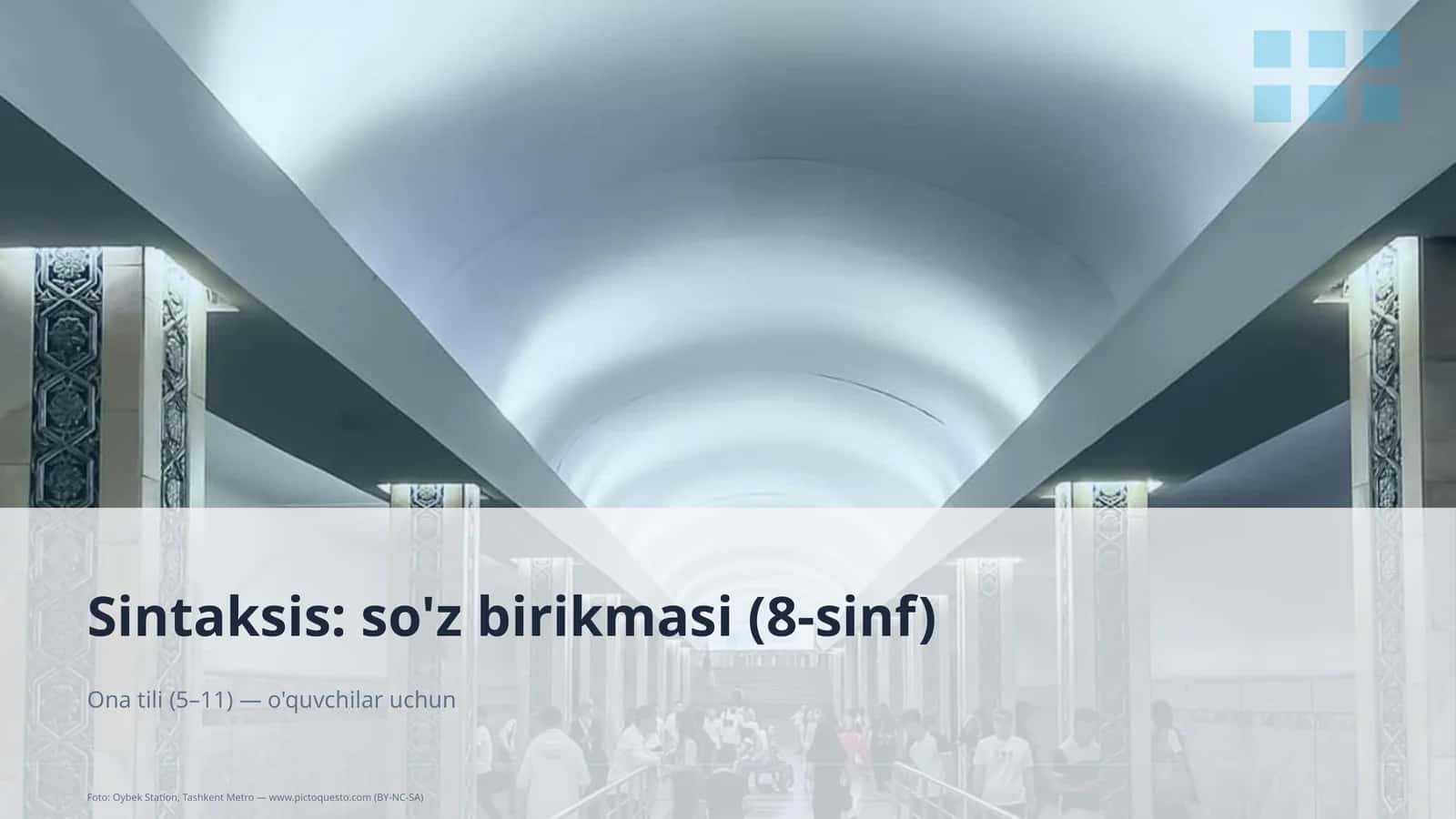 Sintaksis: so'z birikmasi (8-sinf)