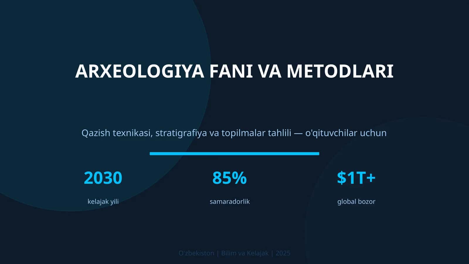ARXEOLOGIYA FANI VA METODLARI