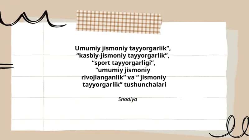 Umumiy jismoniy tayyorgarlik