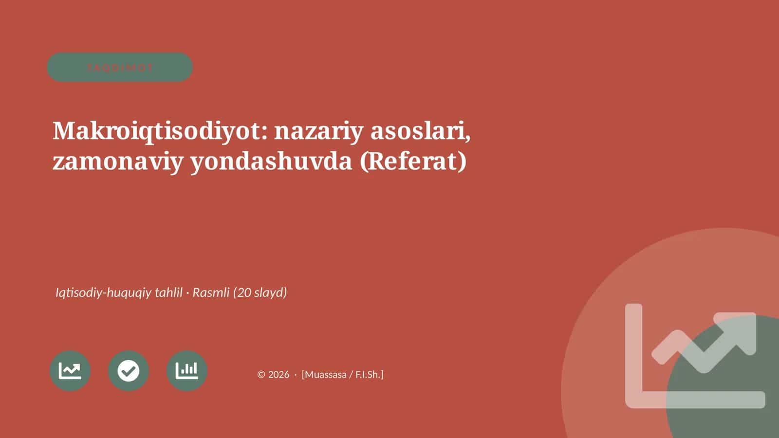 Makroiqtisodiyot: nazariy asoslari, zamonaviy yondashuvda