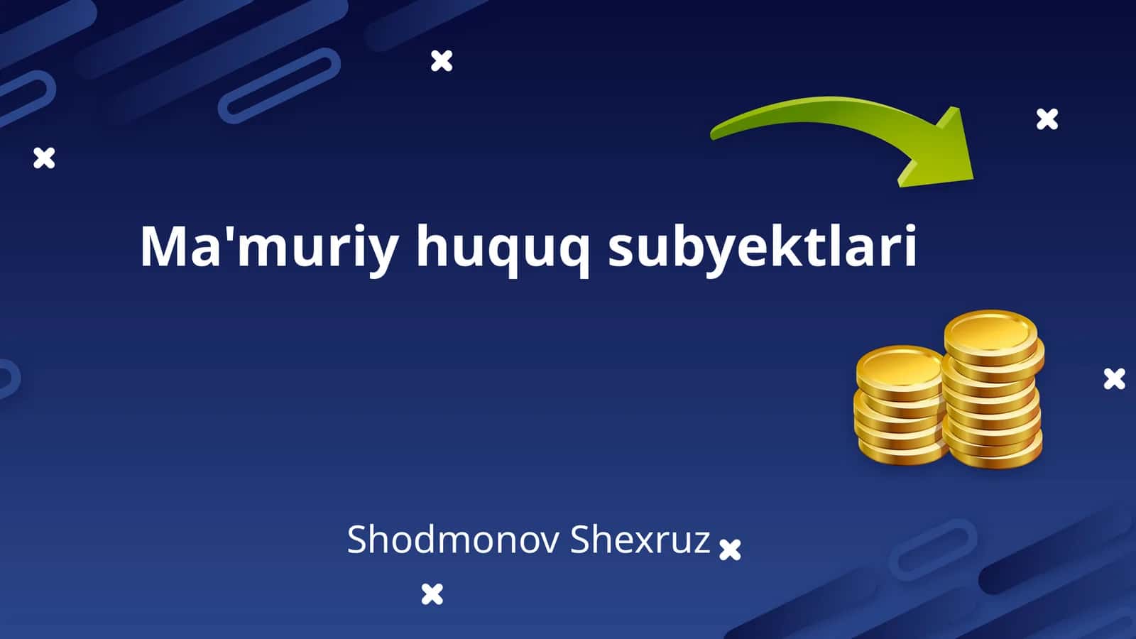 Ma'muriy huquq subyektlari