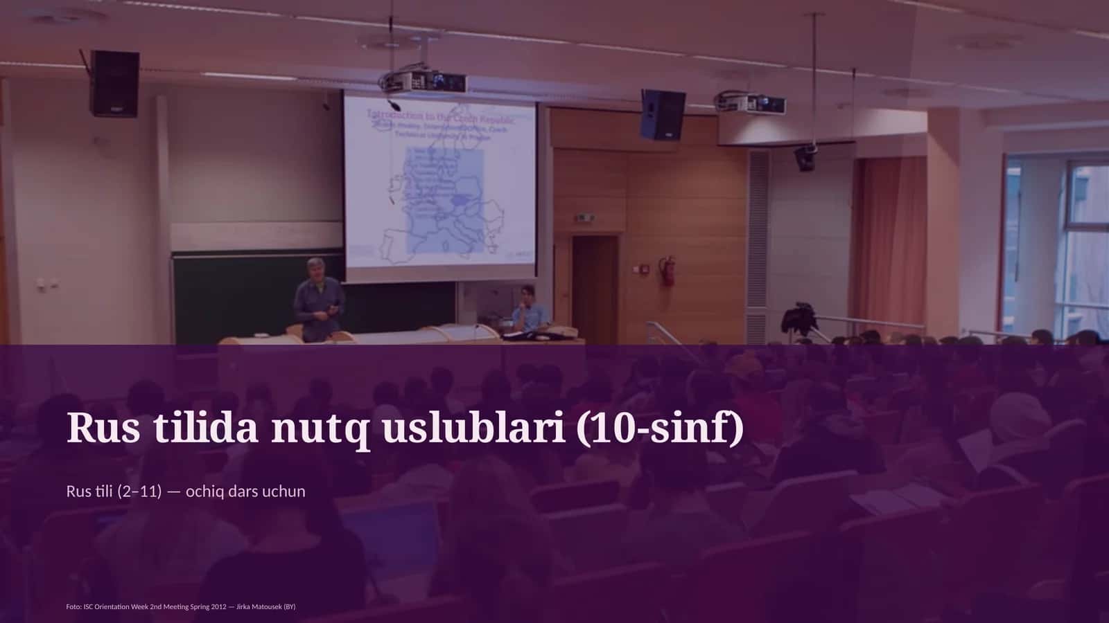 Rus tilida nutq uslublari (10-sinf)