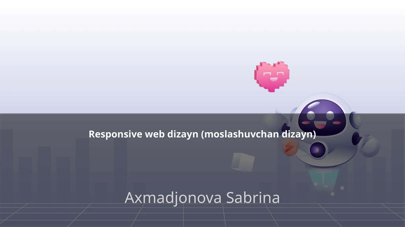 Responsive web dizayn (moslashuvchan dizayn)