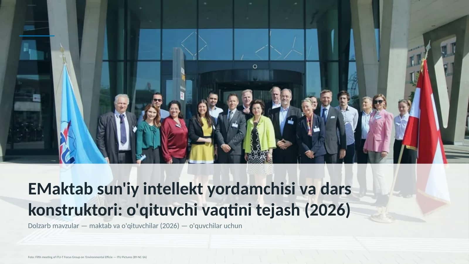 Maktab sun'iy intellekt yordamchisi va dars konstruktori: o'qituvchi vaqtini tejash